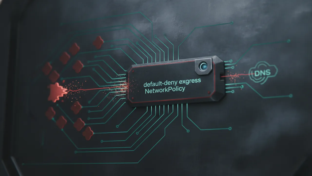 Kubernetes Default-Deny Egress Stops Pod Exfiltration